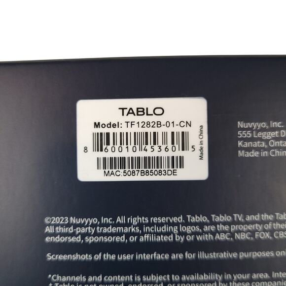 Tablo 4th Gen 2-Tuner Over-The-Air OTA DVR 128GB Pause Live TV TF1282B-01-CN - Picture 6 of 11